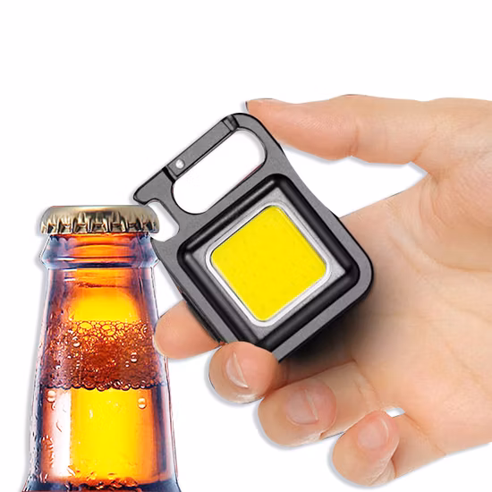 USB Rechargeable Keychain Flashlight Mini Small Portable Light