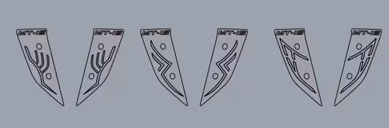 Motorcycle Accessories Spare Parts LED Light Strip Cool Motor Bike Decorative Light for YAMAHA Mt15